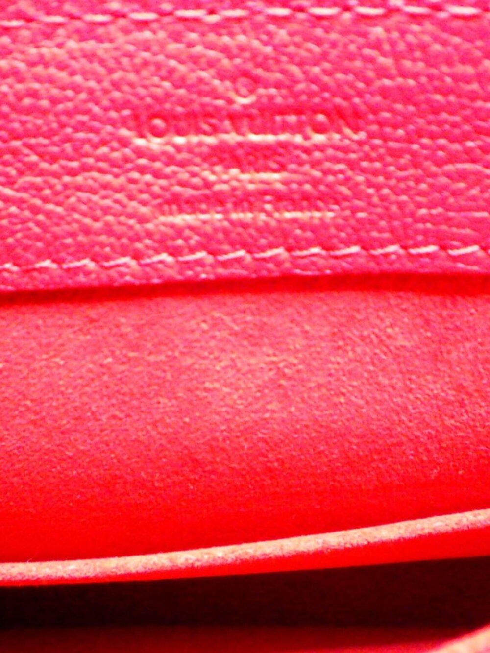 LV Red Monogram Leather Very One Handle Bag - Picture 12 of 12